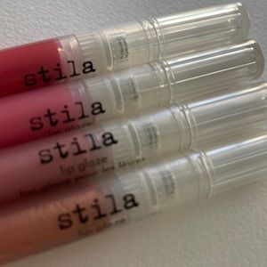 Stila lip glaze (4) - merry merry, ruby grapefruit, seashell, kitten